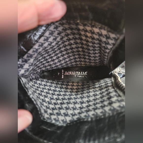 Aquaatalla Black Patent Leather Boots - Picture 5 of 11